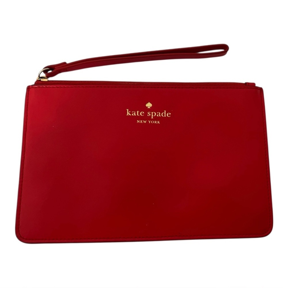 Kate Spade Red Wristlet Clutch